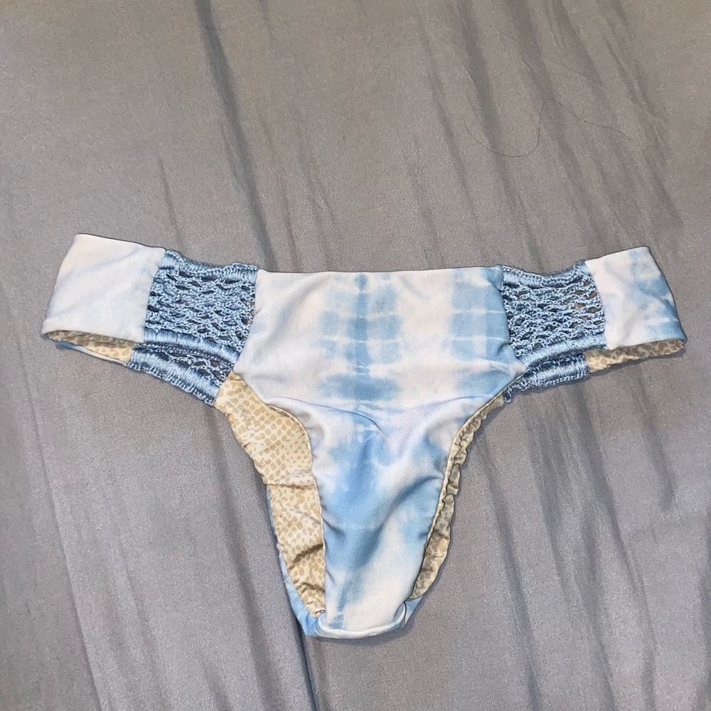 Acacia Poppy bottoms in Shibori